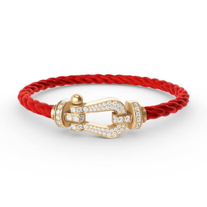 [Rani Jewelry]FORCE LARGE HORSESHOE FULL DIAMOND BRACELET GOLD