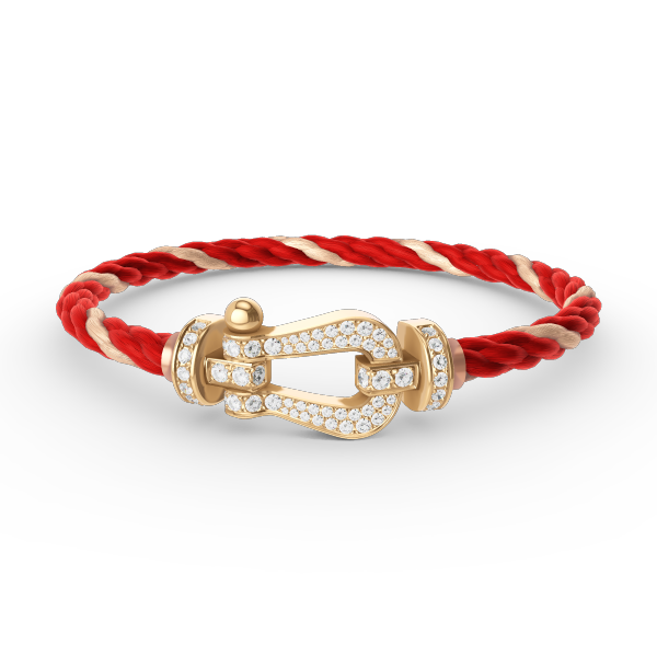 [Rani Jewelry]FORCE LARGE HORSESHOE FULL DIAMOND BRACELET GOLD