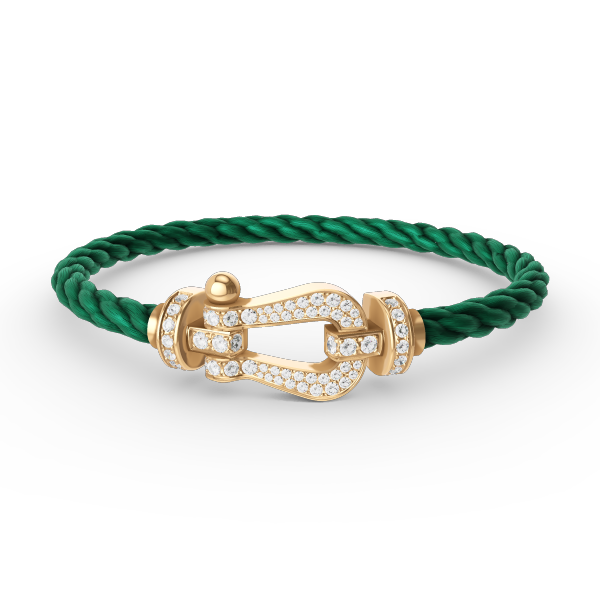 [Rani Jewelry]FORCE LARGE HORSESHOE FULL DIAMOND BRACELET GOLD