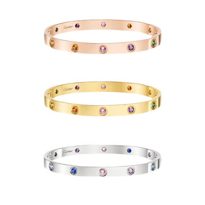 [Rani Jewelry]2026 RAINBOW LOVE BRACELET 6.1MM  10 DIAMONDS