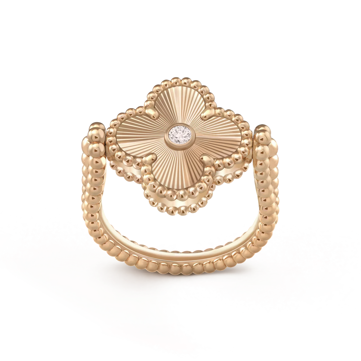 [Rani Jewelry]CLOVER RIVERSIBLE RING ROSE GOLD COLLECTION