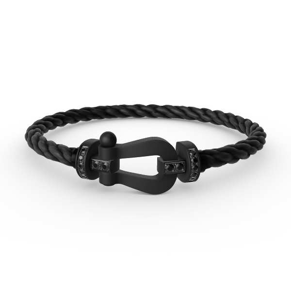 [Rani Jewelry]FORCE LARGE SERIES HORSESHOE BLACK SAMURAI BRACELET