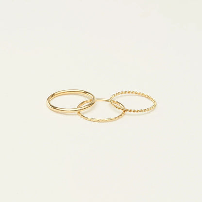 Thin Stacking Rings Set