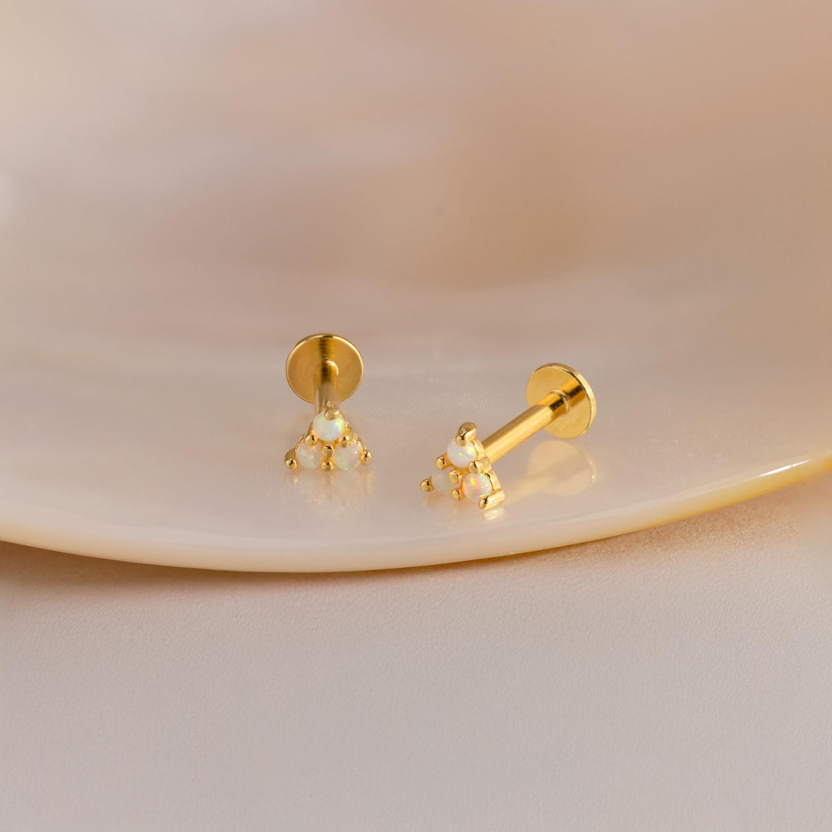 Opal Cluster Flatback Studs