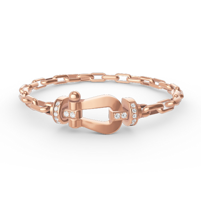 [Rani Jewelry]FORCE LARGE HORSESHOE CLASP  METAL BRACELET