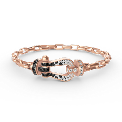 [Rani Jewelry]FORCE LARGE HORSESHOE CLASP  METAL BRACELET