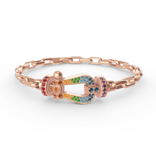 [Rani Jewelry]FORCE LARGE HORSESHOE CLASP  METAL BRACELET