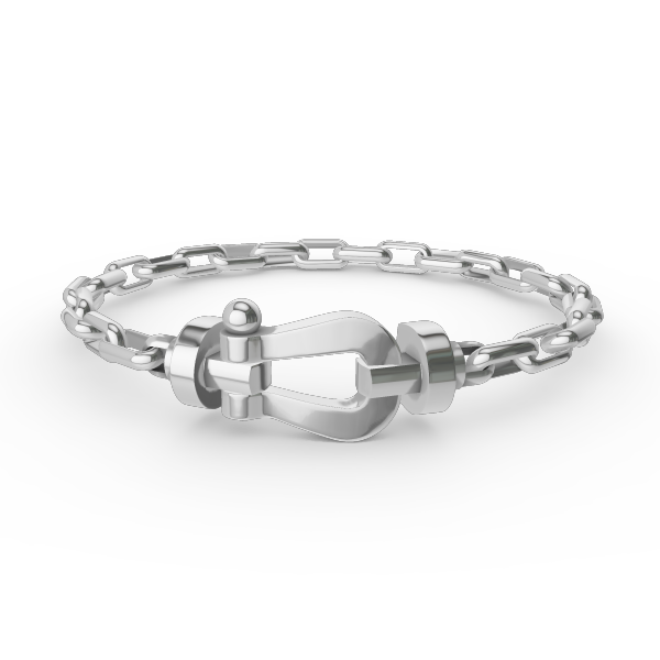 [Rani Jewelry]FORCE LARGE HORSESHOE CLASP  METAL BRACELET