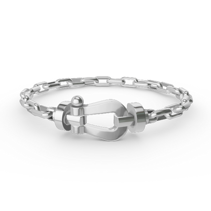 [Rani Jewelry]FORCE LARGE HORSESHOE CLASP  METAL BRACELET