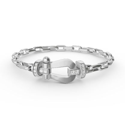 [Rani Jewelry]FORCE LARGE HORSESHOE CLASP  METAL BRACELET