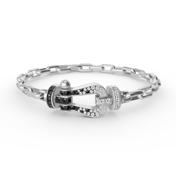 [Rani Jewelry]FORCE LARGE HORSESHOE CLASP  METAL BRACELET