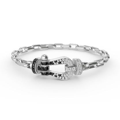 [Rani Jewelry]FORCE LARGE HORSESHOE CLASP  METAL BRACELET