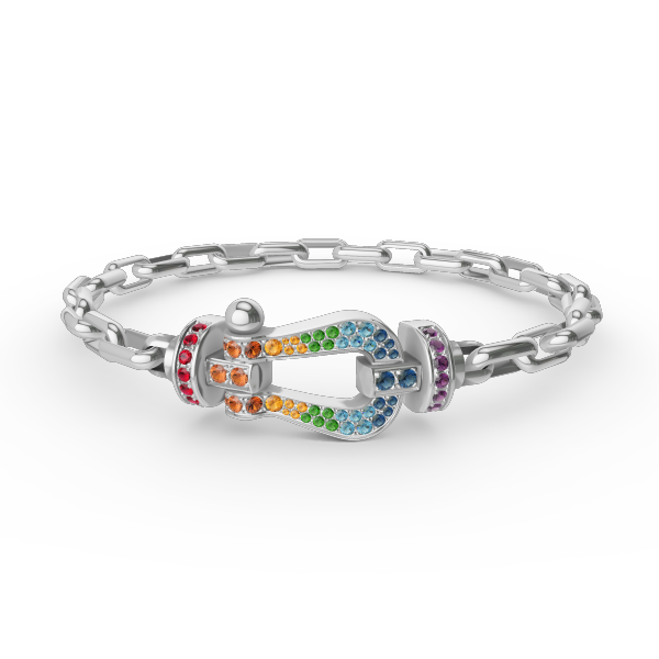 [Rani Jewelry]FORCE LARGE HORSESHOE CLASP  METAL BRACELET