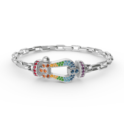 [Rani Jewelry]FORCE LARGE HORSESHOE CLASP  METAL BRACELET