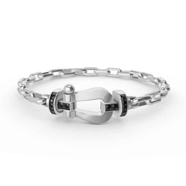 [Rani Jewelry]FORCE LARGE HORSESHOE CLASP  METAL BRACELET