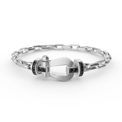 [Rani Jewelry]FORCE LARGE HORSESHOE CLASP  METAL BRACELET