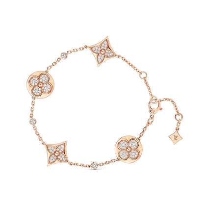 [Rani Jewelry]STAR AND SUN 4 MOTIFS GOLD DIAMONDS BRACELET