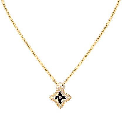[Rani Jewelry]STAR PEDANT PINK GOLD DIAMOND NECKLACE