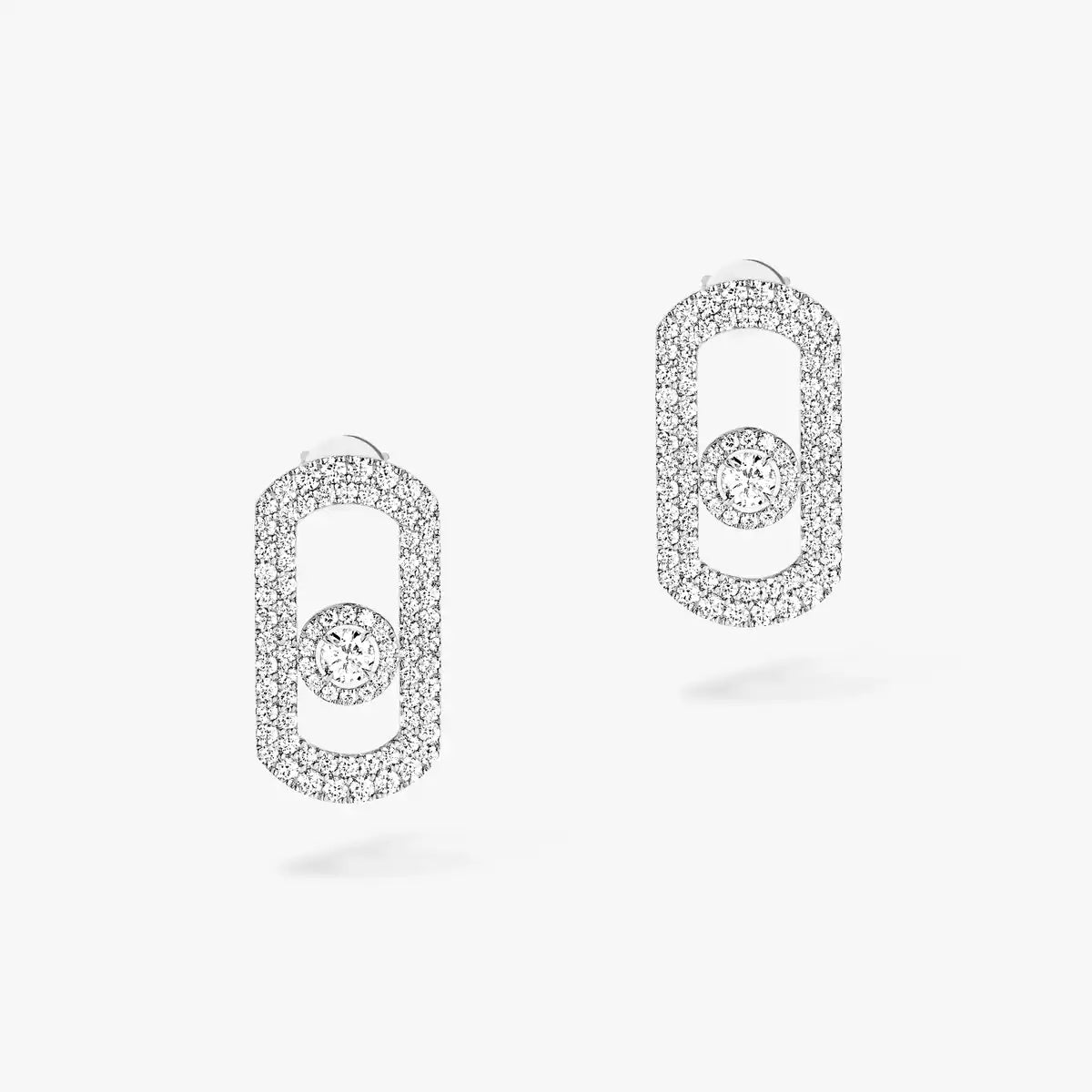 [Rani Jewelry]So Move Pave_-Set Diamond Earrings in Silver