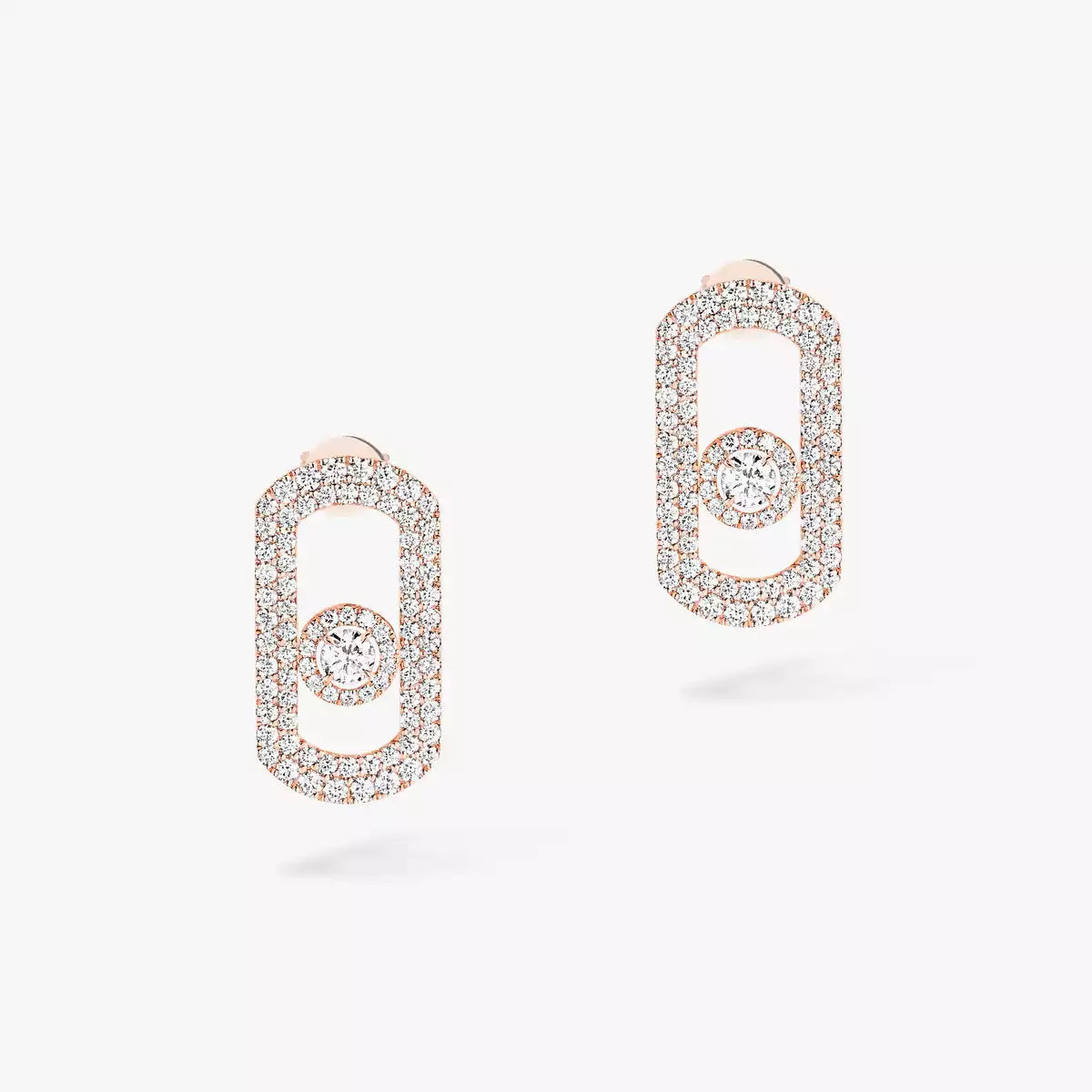 [Rani Jewelry]So Move Pave_-Set Diamond Earrings in Silver