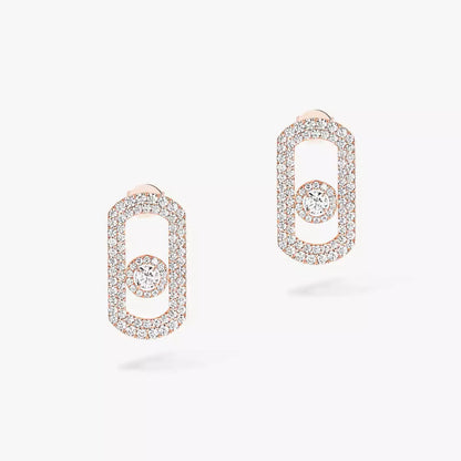 [Rani Jewelry]So Move Pave_-Set Diamond Earrings in Silver