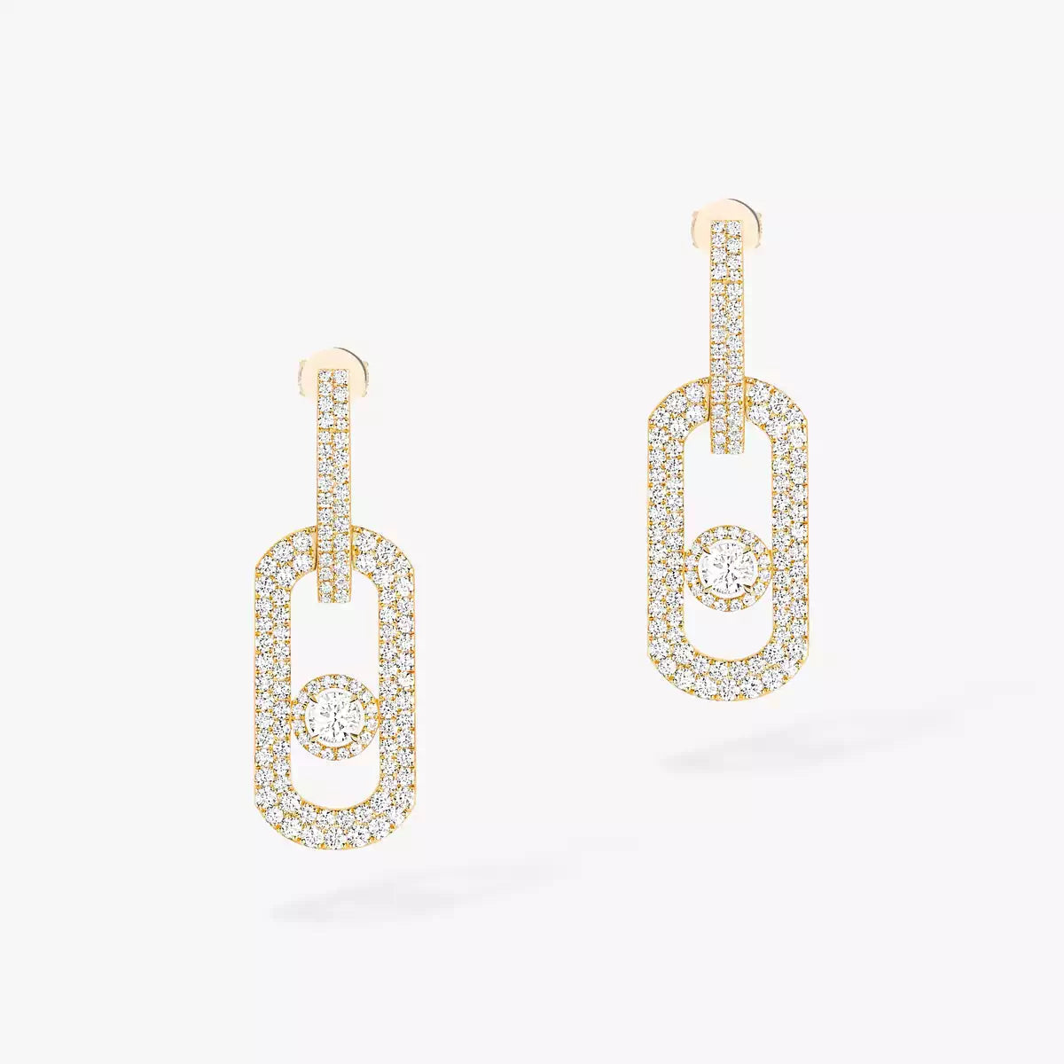 [Rani Jewelry]So Move XL Pave_-Set Diamond Pendant Earrings