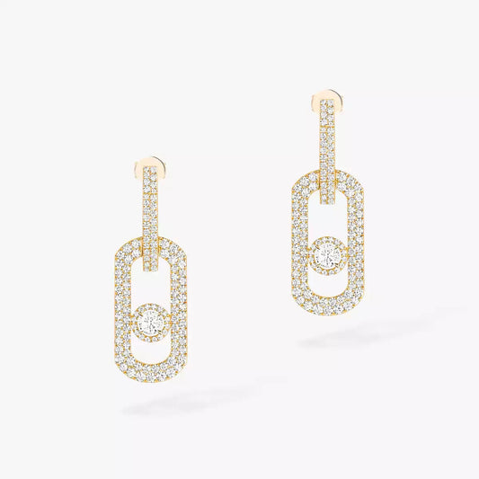 [Rani Jewelry]So Move XL Pave_-Set Diamond Pendant Earrings