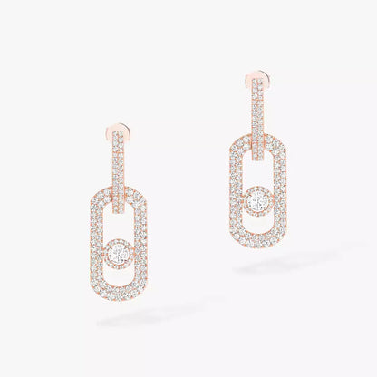[Rani Jewelry]So Move XL Pave_-Set Diamond Pendant Earrings