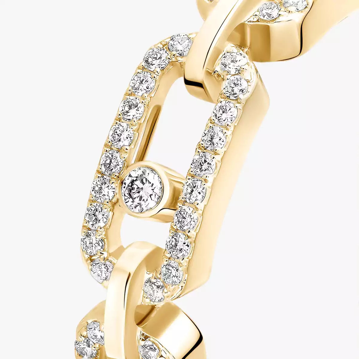 [Rani Jewelry]Move Link Pave_-Set Diamond Ring in Gold