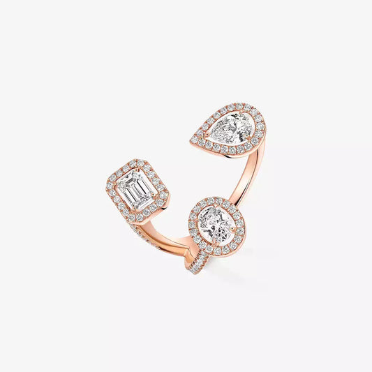 [[Rani Jewelry] Diamond Ring 0,25ct My Twin Trilogy