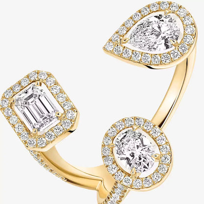 [[Rani Jewelry] Diamond Ring 0,25ct My Twin Trilogy