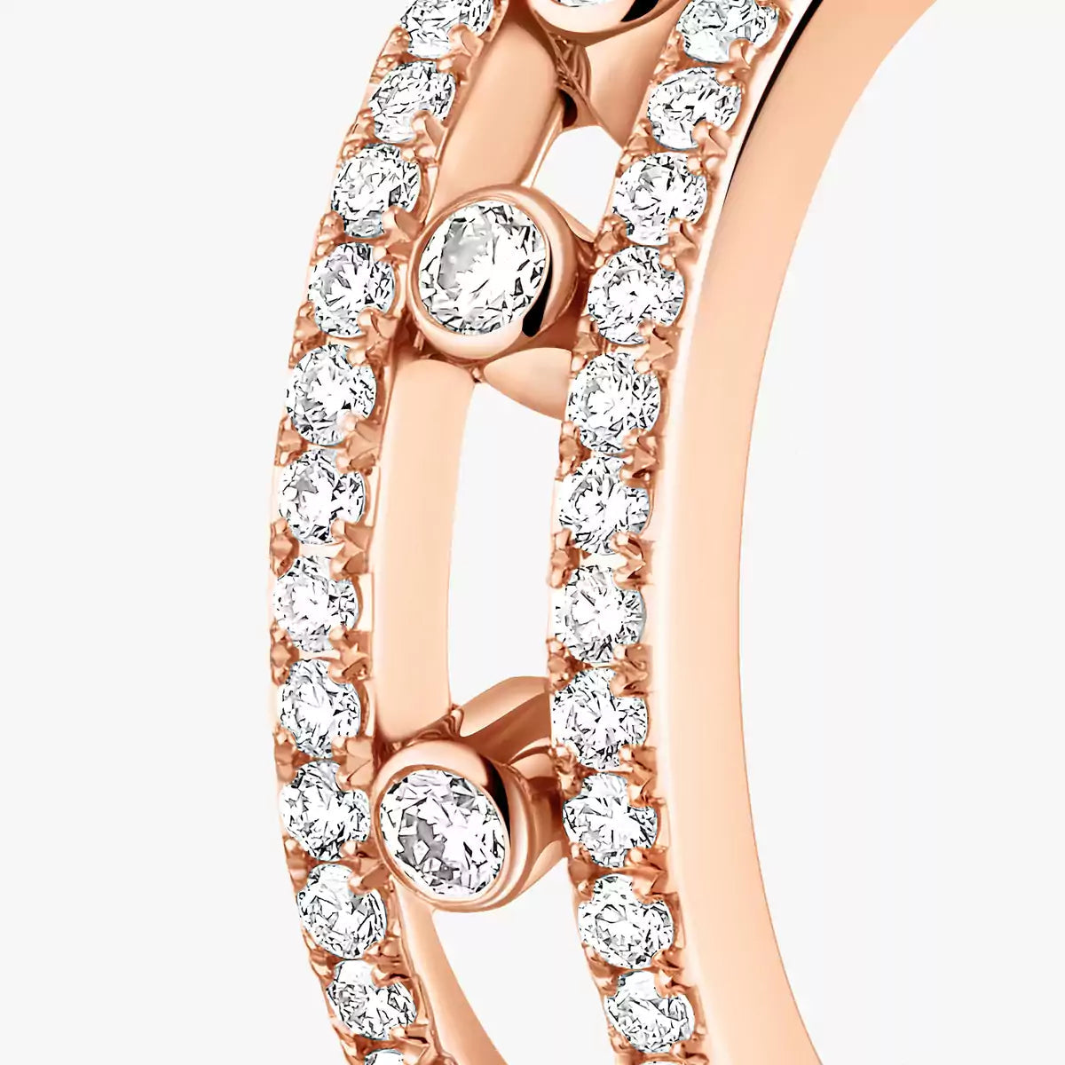 [Rani Jewelry]Diamond Pave_ Hoop Earrings Move