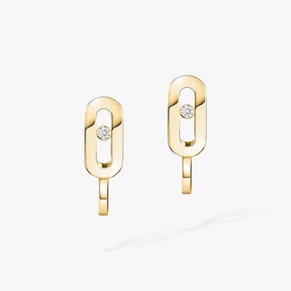 [Rani Jewelry]Diamond Mini Hoop Earrings Move Classique