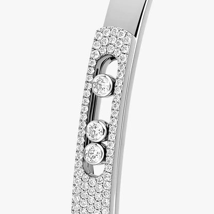 [Rani Jewelry]Move Noa Rose Gold Pavé Diamond Bangle Bracelet
