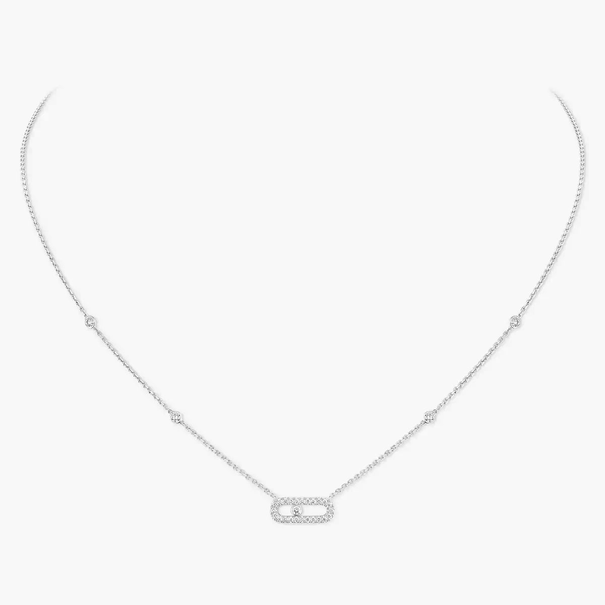 [Rani Jewelry]Diamond Necklace Move Uno