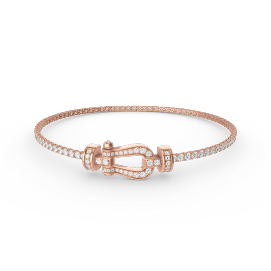 [Rani Jewelry]FORCE  HORSESHOE  DIAMOND TENNIS BRACELET