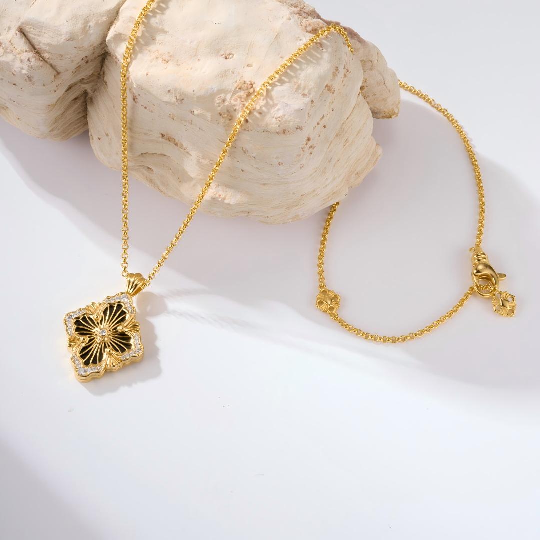 [Rani Jewelry JEWELRY] OPERA TULLE ENAMEL NECKLACE