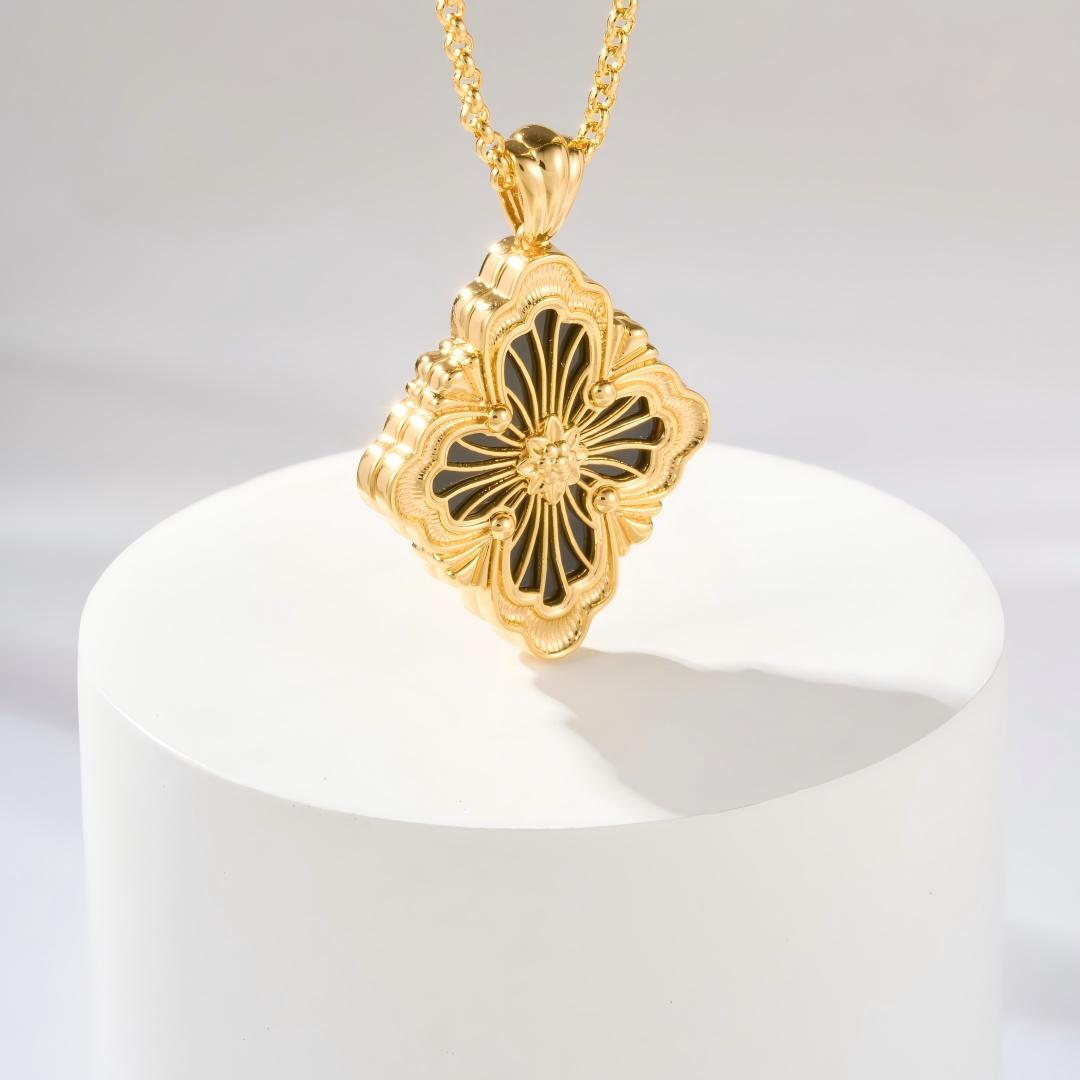 [Rani Jewelry JEWELRY] OPERA TULLE ENAMEL NECKLACE