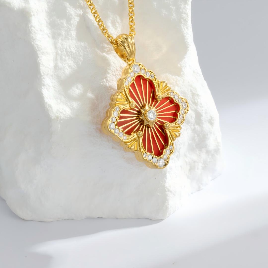 [Rani Jewelry JEWELRY] OPERA TULLE ENAMEL NECKLACE