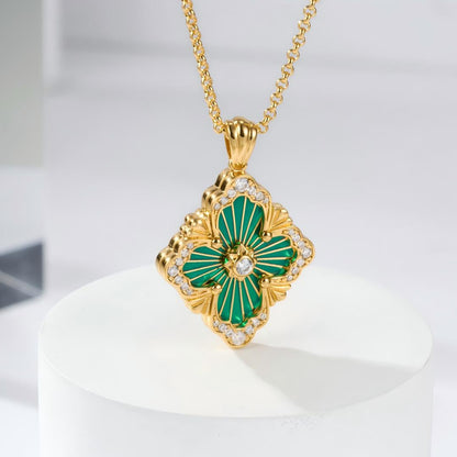 [Rani Jewelry JEWELRY] OPERA TULLE ENAMEL NECKLACE