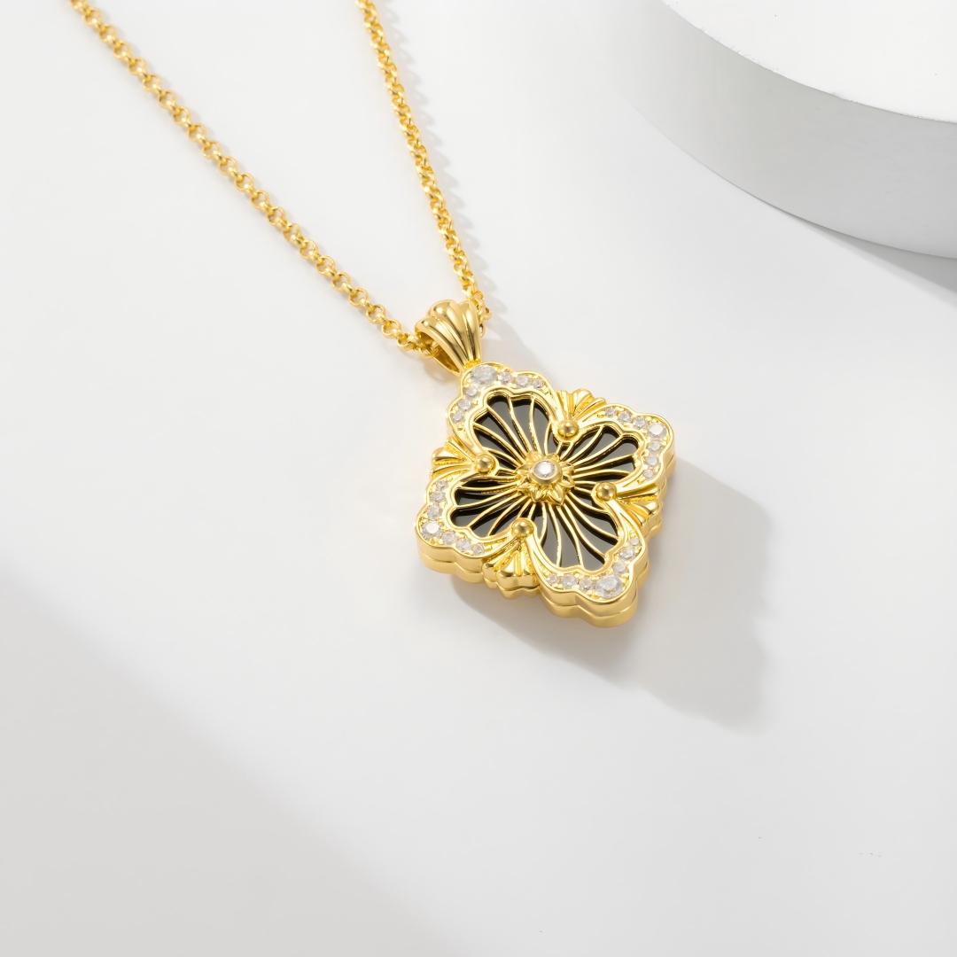 [Rani Jewelry JEWELRY] OPERA TULLE ENAMEL NECKLACE