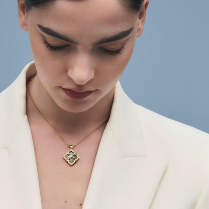 [Rani Jewelry JEWELRY] OPERA TULLE ENAMEL NECKLACE