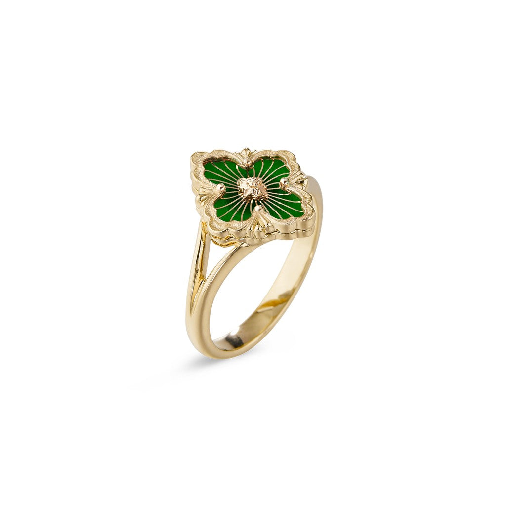 [Rani Jewelry JEWELRY] OPERA TULLE  RING WITH  ENAMEL BACKGROUND