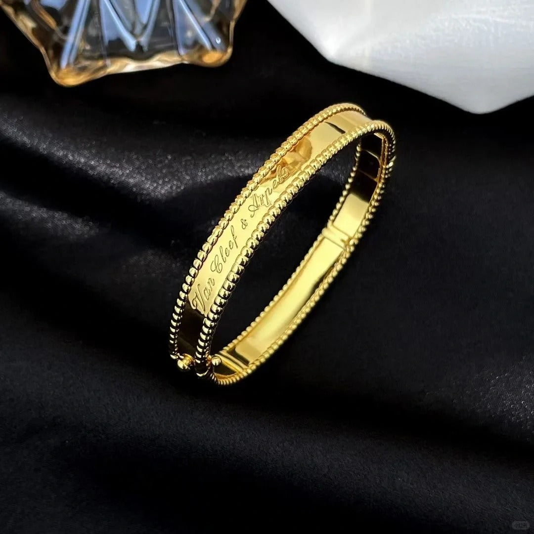 [Rani Jewelry]CLOVER PERLEE BRACELET SIGNATURE ENGRAVING SERIES