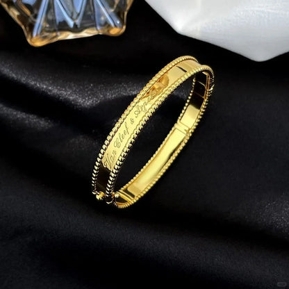 [Rani Jewelry]CLOVER PERLEE BRACELET SIGNATURE ENGRAVING SERIES