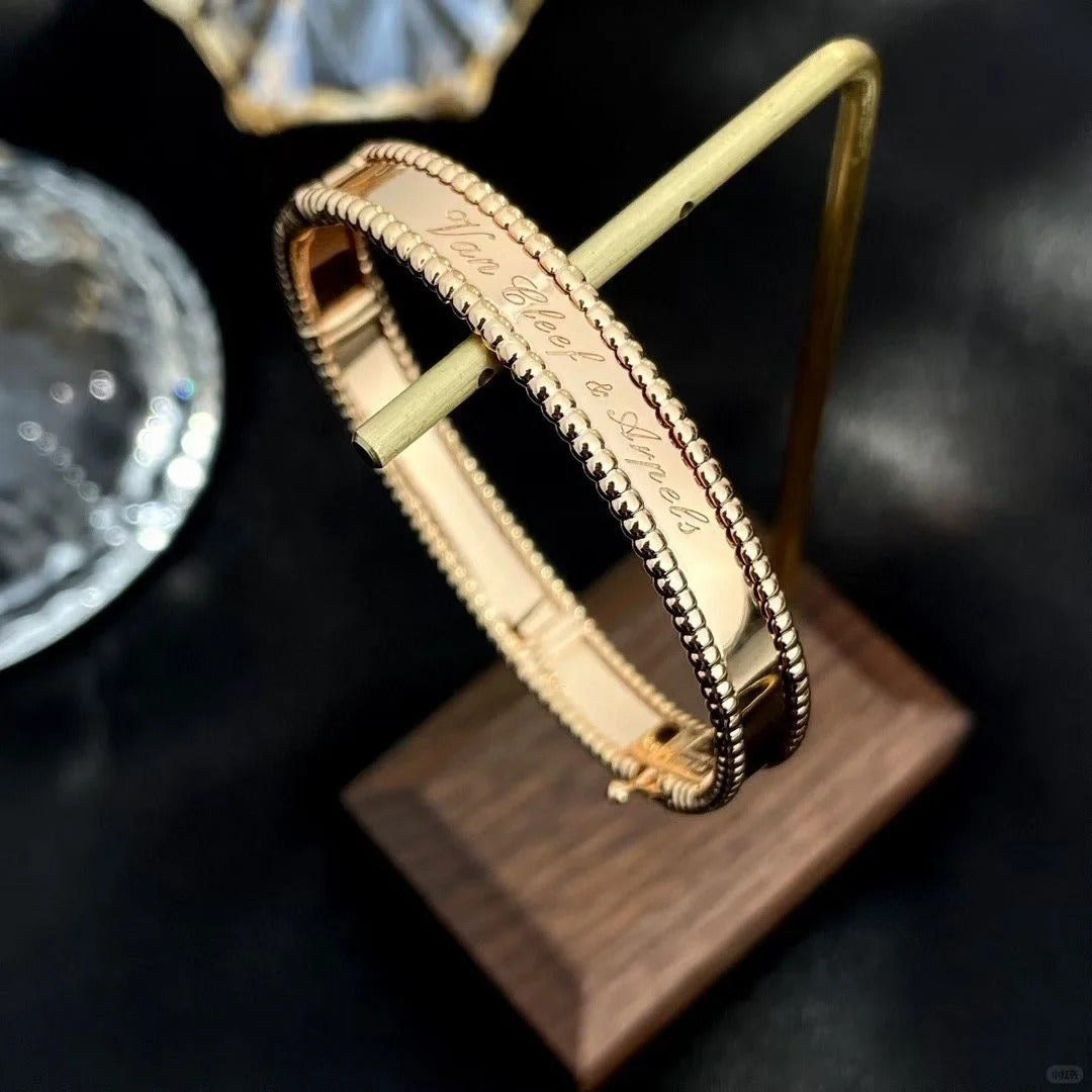 [Rani Jewelry]CLOVER PERLEE BRACELET SIGNATURE ENGRAVING SERIES