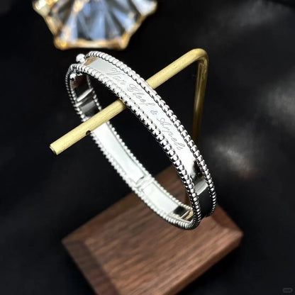 [Rani Jewelry]CLOVER PERLEE BRACELET SIGNATURE ENGRAVING SERIES