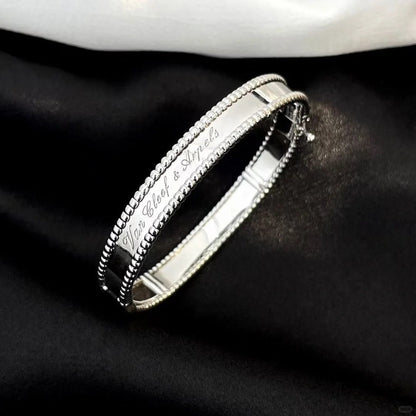 [Rani Jewelry]CLOVER PERLEE BRACELET SIGNATURE ENGRAVING SERIES