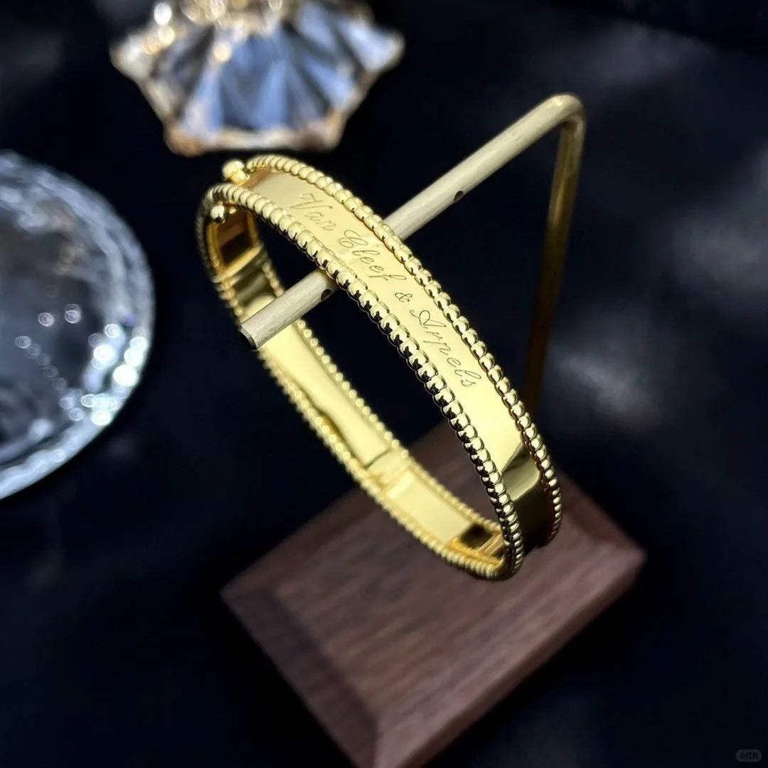 [Rani Jewelry]CLOVER PERLEE BRACELET SIGNATURE ENGRAVING SERIES