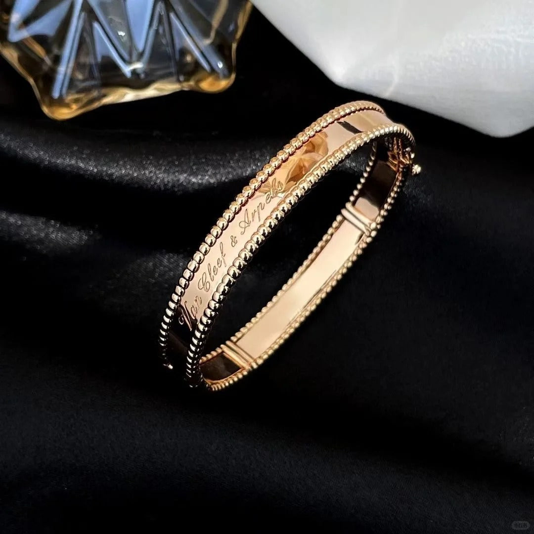 [Rani Jewelry]CLOVER PERLEE BRACELET SIGNATURE ENGRAVING SERIES